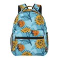 thumbnail image 1 of Xecao Sunflowers Backpack, a stylish and functional choice for both men and women, is the perfect basic bookbag for college, work, or travel, 1 of 5