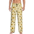 thumbnail image 1 of Xecao Sunflowers Bee Men's Straight Lounge Pajama Pants: The Ultimate in Comfortable Sleepwear, 1 of 9