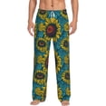 thumbnail image 1 of Xecao Sunflowers Men's Straight Lounge Pajama Pants: The Ultimate in Comfortable Sleepwear, 1 of 9