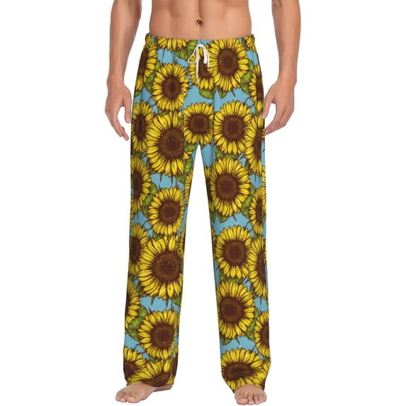 Xecao Sunflowers Men's Straight Lounge Pajama Pants: The Ultimate in Comfortable Sleepwear