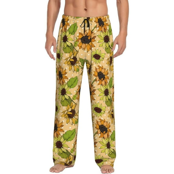 Xecao Sunflowers Men's Straight Lounge Pajama Pants: The Ultimate in Comfortable Sleepwear