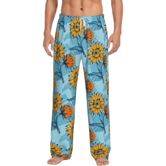 Xecao Sunflowers Men's Straight Lounge Pajama Pants: The Ultimate in Comfortable Sleepwear