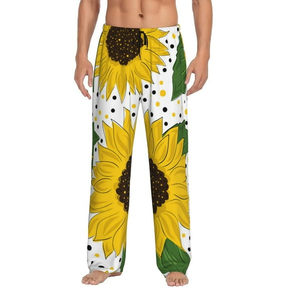 Xecao Sunflowers Men's Straight Lounge Pajama Pants: The Ultimate in Comfortable Sleepwear