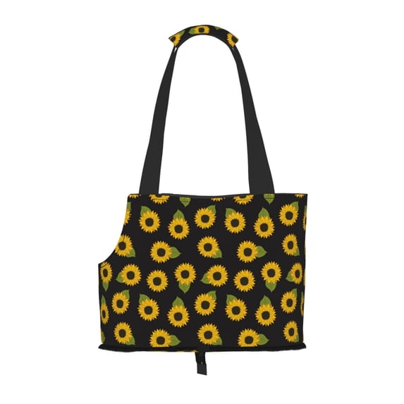 Xecao Sunflowers for Cat Carrier Small Dog Handbag: The Ideal Travel Companion for Your Pet