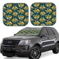 thumbnail image 1 of Xecao Sunflowers for Foldable Car Sun Shades (2-Pack) offer sun protection with an easy-fold design for convenient windshield shading., 1 of 7