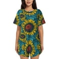thumbnail image 1 of Xecao Sunflowers print Swimsuit for women, Summer-ready, sporty style.Quick-dry fabric. Many sizes & colors., 1 of 9