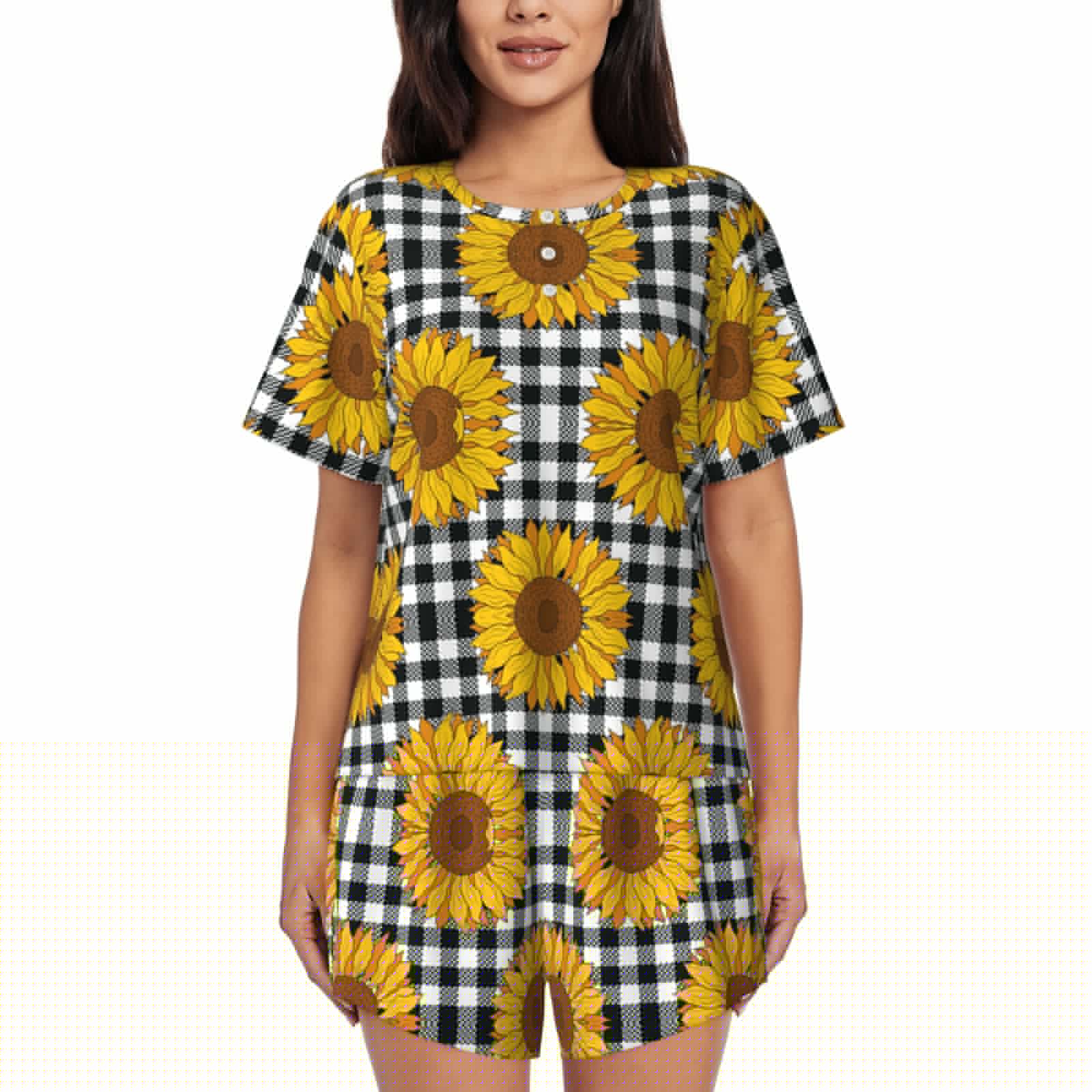 thumbnail image 1 of Xecao Sunflowers print Swimsuit for women, Summer-ready, sporty style.Quick-dry fabric. Many sizes & colors., 1 of 9
