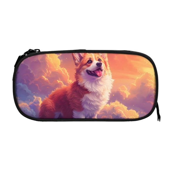 Xecao Sunset Cloud Corgi print Fanny Pack Belt Bag for Women and Men, Fashionable Waterproof Waist Pack with Adjustable Strap for Traveling, Hiking, Jogging, Cycling