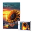 thumbnail image 1 of Xecao Sunset Coast Sunflower Pattern 1000 Piece Puzzles , Jigsaw Puzzles for Adults, 1 of 9