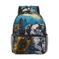 thumbnail image 1 of Xecao Sunset Sunflower Dog Travel Backpack: A spacious, stylish computer backpack ideal for men and women, perfect for college, school, or daily travels, 1 of 6