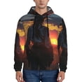 thumbnail image 1 of Xecao Sunset Western Cowgirl Pattern Men's Adult Pullover Hoodie,Hooded Sweatshirt-XX-Large, 1 of 7