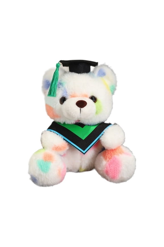 Graduation Plush Doll Bear, Soft Stuffed Toy Ornament for Graduation Season Gift Bedroom Sofa Bed Home Holiday Keepsake Decor