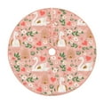 thumbnail image 1 of Xecao Swan And Flowers3 Pattern Christmas Tree Skirt Round Xmas Tree Mat Base Cover for Holiday Home Decorations-30", 1 of 6