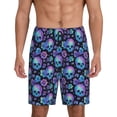 thumbnail image 1 of Xecao Swan Couple Print Men's Sleepwear Shorts Pajama Bottom Lounge Short nightwear with Convenient Pockets for Relaxed Home Wear-3X-Large, 1 of 6