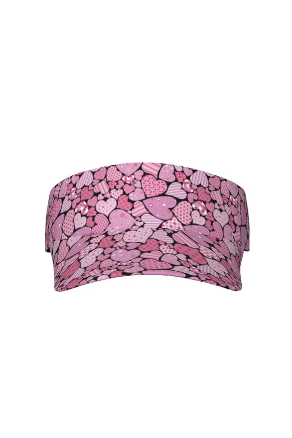Sweet Heart for Adult Sun Cap offers versatile sun protection with adjustable Velcro for a secure fit.