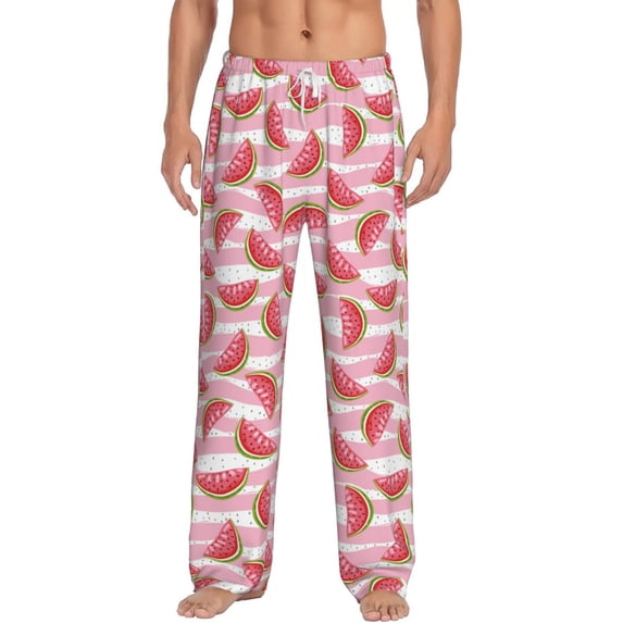 Xecao Cute Watermelon Men's Straight Lounge Pajama Pants: The Ultimate in Comfortable Sleepwear