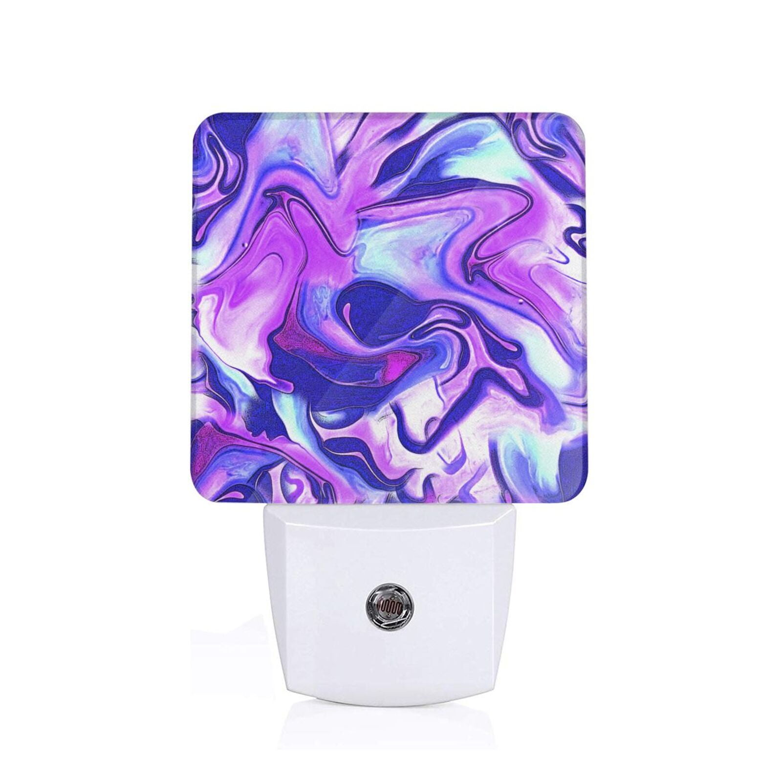 Xecao Swirl Print Blue Purple1 for Night Light - a Wall-mounted LED ...