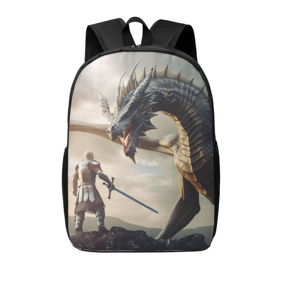 Xecao Swordsman Cool Dragon print Travel Backpack, Large Computer Backpack for Men Women, College School Rucksack Book Bag