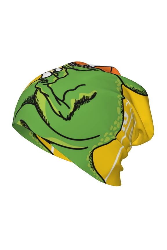 T-Rex Playing Football Print Beanie Hat Toddler Girls Boys, Baby Hats Winter Warm Knitted Thermal, Kids Winter Caps