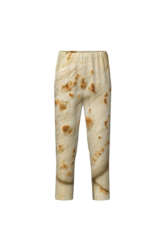 Taco Tortillas Print Teenagers' Pajama Pants Long Sleep Pants Soft Elastic Waist Pajama Bottoms Elastic waist with 2 Pockets 5-16 Years-Small