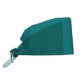 thumbnail image 1 of Xecao Teal Color Print Men Women Adjustable Working Cap with Button Unisex Hats Sweatband, 1 of 7