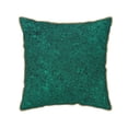 thumbnail image 1 of Xecao Teal Marble Print Soft Velvet Decorative Throw Pillow Covers, Square Cushion Cases for Bed, Sofa, Living Room, Car, and Indoor Outdoor Use-18"x18", 1 of 8