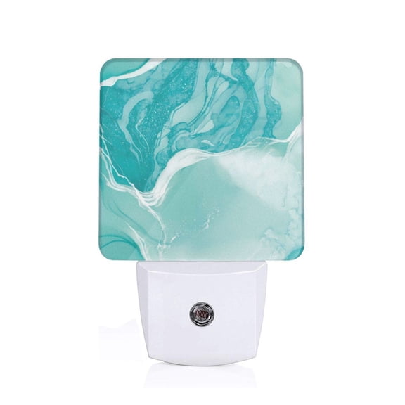Xecao Teal Turquoise 1 for Night Light - a Wall-mounted LED Fixture with A Dusk-to-dawn Sensor, Ideal for Bedrooms, Bathrooms, Hallways, and Kitchens-