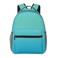 thumbnail image 1 of Xecao Teal Turquoise Backpack, a stylish and functional choice for both men and women, is the perfect basic bookbag for college, work, or travel, 1 of 5