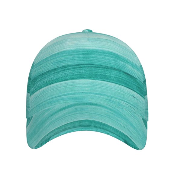 Xecao Teal Turquoise for Baseball Cap: Unisex, crafted from classic polyester twill fabric, featuring a soft unconstructed design