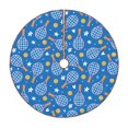 thumbnail image 1 of Xecao Tennis Pattern Christmas Tree Skirt Round Xmas Tree Mat Base Cover for Holiday Home Decorations-30", 1 of 6