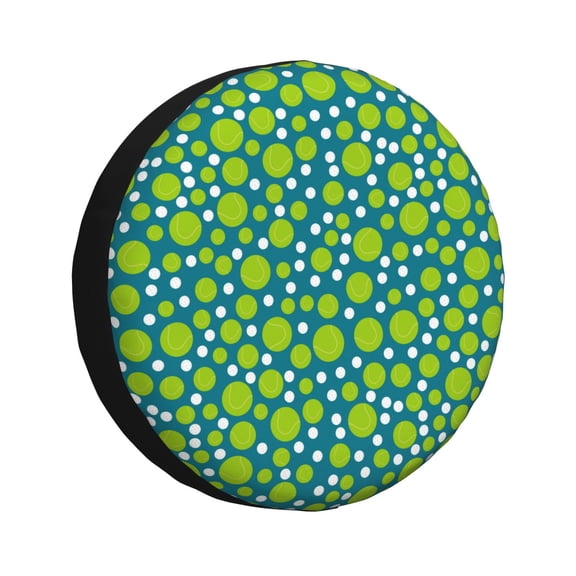 Xecao Tennis and golf balls for Tire Covers: Waterproof, dust-proof, and universally fitting for trailers, SUVs-17 inch