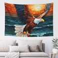 thumbnail image 1 of Xecao Textured Bald Eagle Print Tapestry, Wall Hanging Room Funny Decor, Backdrop Room Decor for Bedroom Living Room dormitory, 1 of 8