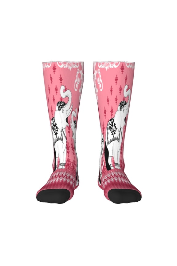 Thai elephant Print Compression Socks for Both Men And Women for Running, Travel, Flight, Nurse