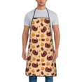 thumbnail image 1 of Xecao Thanksgiving Turkey and Pumpkin Print Funny BBQ Chef Aprons for Men Women,Adjustable Kitchen Cooking Aprons with Pocket Waterproof Oil Proof No Pilling Fading, 1 of 7