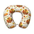 thumbnail image 1 of Xecao Thanksgiving With Turkey Print Memory Foam Cervical Neck Pillow Versatile U-Shaped Pillows for Home,Office,Camping,Travelling,Soft Washable Cover, 1 of 8