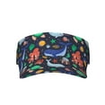 thumbnail image 1 of Xecao The Underwater World for Adult Sun Cap offers versatile sun protection with adjustable Velcro for a secure fit., 1 of 8