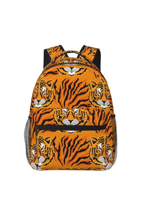 Tiger Backpack, a stylish and functional choice for both men and women, is the perfect basic bookbag for college, work, or travel