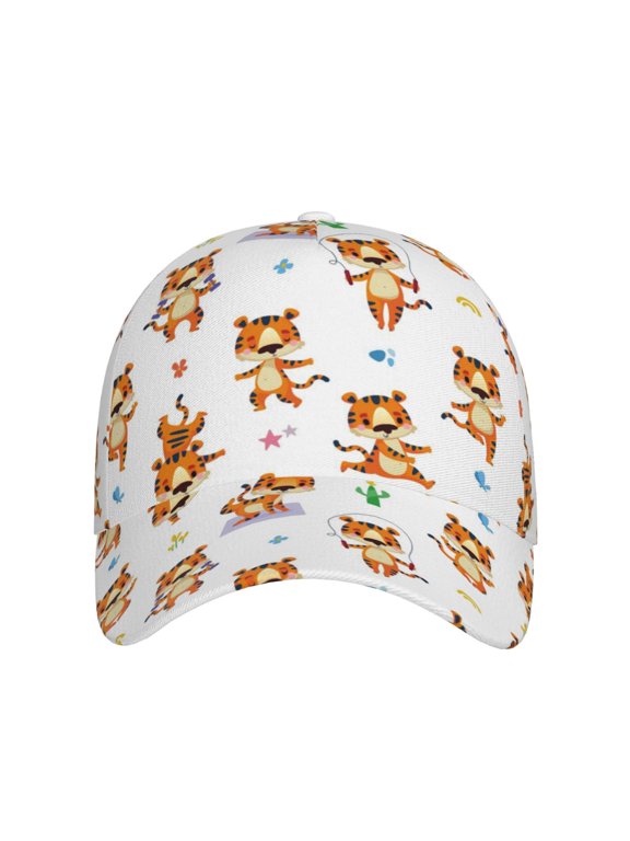 Tigers go in for Sports for Baseball Cap: Unisex, crafted from classic polyester twill fabric, featuring a soft unconstructed design