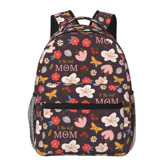 Xecao To The Best Mom Backpack, a stylish and functional choice for both men and women, is the perfect basic bookbag for college, work, or travel