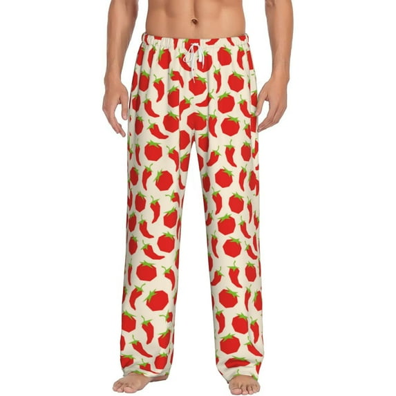 Xecao Tomatoes And Chili Men's Straight Lounge Pajama Pants: The Ultimate in Comfortable Sleepwear