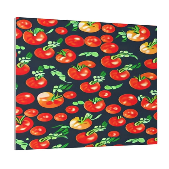 Xecao Tomatoes for Waterproof Framed Canvas Art - Modern Home Decor with Real Wood Frame for Gifting and Interior Design,Horizontal