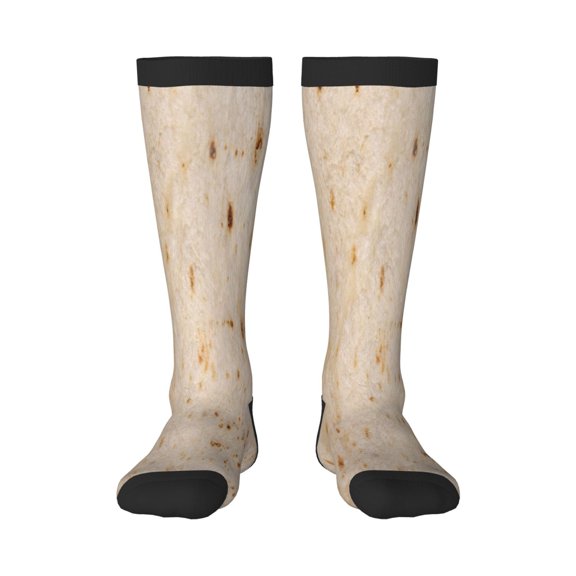 Xecao Tortilla4 Print Compression Socks for Both Men And Women for Running, Travel, Flight, Nurse