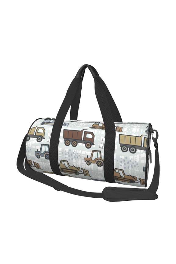 Tractor and Dumper Print Travel Duffle Bag, Bag Carry On Tote Bags for Women, Travel Sport Gym Bag for Men, Hospital Bag for Labor and Delivery