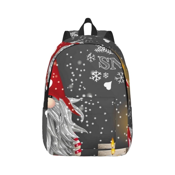 Xecao Traditional Scandinavian Dwarf for Canvas College Laptop Backpack, Durable Rucksack Travel Notebook Bag School Backpack Book Bag for Men Women
