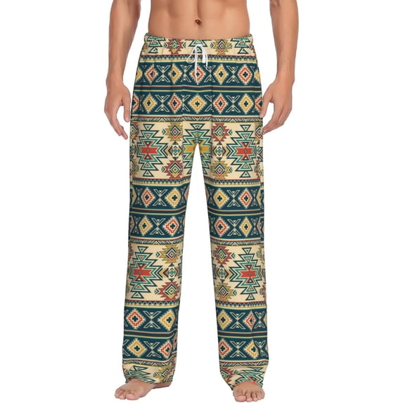 Xecao Traditional Tribal Aztec1 Men's Straight Lounge Pajama Pants: The Ultimate in Comfortable Sleepwear
