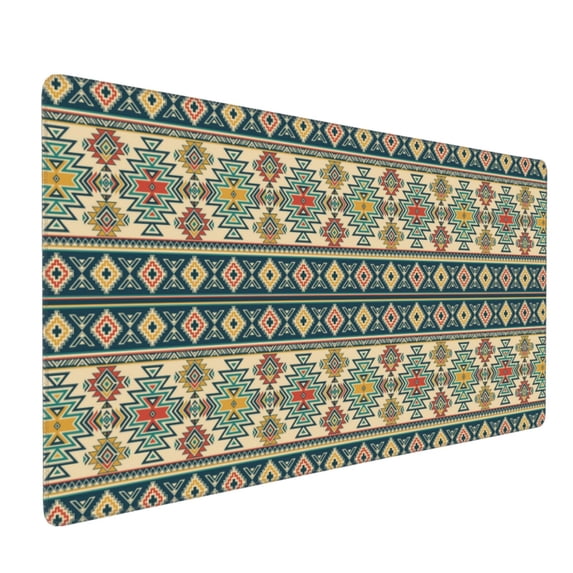 Xecao Traditional Tribal Aztec1 Print Large Mouse Pad, 16x35.5in Mousepad, Professional Non-Slip Rubber Base Big Mouse Pad, Mouse Pad for Gaming & Office Full Desk Mouse Pad