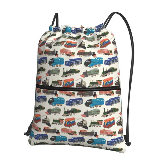 Xecao Train for Drawstring Bags,Pull String Backpack Bags,String Bag Sackpack