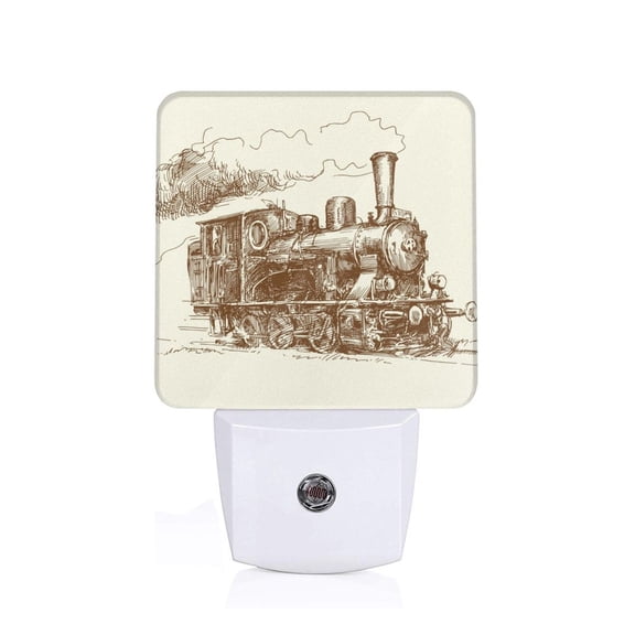 Xecao Train for Night Light - a Wall-mounted LED Fixture with A Dusk-to-dawn Sensor, Ideal for Bedrooms, Bathrooms, Hallways, and Kitchens-