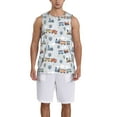thumbnail image 1 of Xecao Trains And Cactuse print basketball shirt for both men and women, a unisex basketball jersey perfect for theme parties-Large, 1 of 6