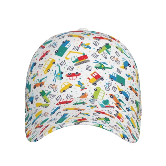 Xecao Transport1 for Baseball Cap: Unisex, crafted from classic polyester twill fabric, featuring a soft unconstructed design